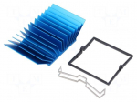 Heatsink: extruded | grilled | BGA | blue | L: 42.5mm | W: 42.5mm | 1.9&deg;C/W