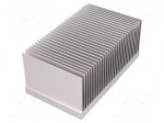 Heatsink: extruded | grilled | natural | L: 100mm | W: 174mm | H: 75.5mm
