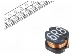 Inductor: wire | SMD | 6.8uH | 132m&Omega; | -40&divide;105&deg;C | &plusmn;20% | 900mA