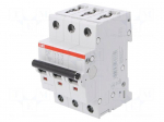 Circuit breaker | 400VAC | Inom: 25A | Poles: 3 | DIN | Charact: C | 6kA