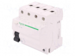 RCD breaker | Inom: 40A | Ires: 30mA | Poles: 4 | 400V | Mounting: DIN