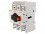 Switch-disconnector | Poles: 3 | DIN,screw type | 125A | GA