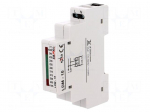 Module: voltage indicator | 230VAC | IP20 | DIN | 90x17.5x66mm