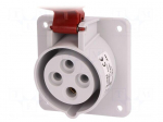 Connector: AC supply 3-phase | socket | female | 16A | 400VAC | IP44