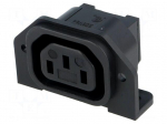 Connector: AC supply | socket | female | 10A | 250VAC | IEC 60320