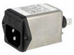 Connector: AC supply | socket | male | 6A | 250VAC | IEC 60320 | -25&divide;85&deg;C