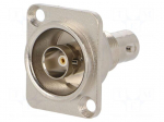Coupler | BNC socket,both sides | FT | shielded | metal | 19x24mm | 75&Omega;