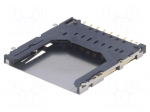 Connector: for cards | SD | push-push | SMT | gold-plated | PIN: 12 | 0.5A
