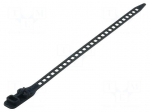 Cable tie | multi use | L: 180mm | W: 7mm | polyurethane | 57N | black
