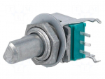 Potentiometer: shaft | single turn | 10k&Omega; | &plusmn;20% | 6mm | mono | for PCB