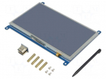 Display: TFT | 7" | 1024x600 | Illumin: LED | 164.9x124.25mm | 3.3&divide;5VDC