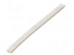 Hole and edge shield | PVC | L: 10m | grey | H: 9mm | W: 6mm | industrial