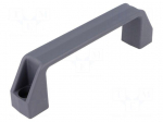 Handle | Mat: technopolymer (PA) | grey | H: 47mm | L: 172mm | W: 27mm