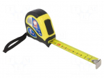 Measuring tape | L: 5m | Width: 19mm | Enclos.mat: ABS,elastolan
