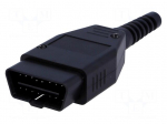 Connector housing | plug | OBD | PIN: 16