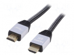 Cable | HDMI 2.0 | HDMI plug,both sides | 10m | black