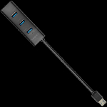 AXAGON HUE-S2B 4x USB3.0 Charging Hub, MicroUSB Charging Connector