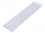 Tape: heat transfer | W: 50mm | L: 200mm | Thk: 2mm | 1W/mK | silicone