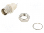 Connector: BNC | socket | female | straight | 50&Omega; | soldering | polyamide
