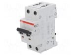 Circuit breaker | 400VAC | Inom: 32A | Poles: 2 | Charact: C | 10kA | IP20