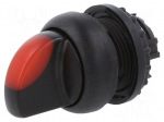 Switch: rotary | 22mm | Stabl.pos: 2 | red | M22-FLED,M22-LED | IP67