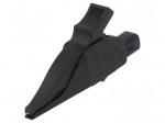 Crocodile clip | 32A | 1kVDC | black | Grip capac: max.30mm