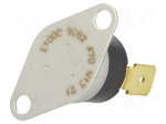 Sensor: thermostat | NC | 100&deg;C | 10A | 240VAC | connectors 6,4mm | &plusmn;5&deg;C
