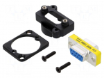 Transition: D-Sub coupler | D-Sub 9pin female,both sides | black