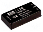 Converter: DC/DC | 15W | Uin: 18&divide;36VDC | Uout: 5VDC | Iout: 3000mA | 2"x1"