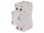 Relay: installation | bistable,impulse | NO x2 | Ucoil: 230VAC | BI