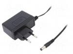Power supply: switching | mains,plug-in | 9VDC | 1.33A | 12W | 82%