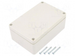 Enclosure: multipurpose | X: 70mm | Y: 105mm | Z: 40mm | ABS | light grey