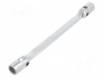 Wrench: socket spanner | with joint | 12mm,13mm | L: 220mm