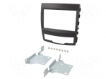 Radio frame | SsangYong | 2 DIN | black