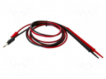Test leads | Len: 1.2m | black,red | Insulation: PVC