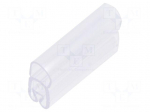 Markers | 2.5&divide;5mm | PVC | transparent | -30&divide;60&deg;C | PT+10 | UL94V-0 | W: 5mm