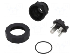 Connector: valve connector | socket | form A | 18mm | male | PIN: 4 | 16A