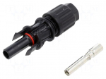 Connector: solar | plug | female | IP67 | for cable | crimped | 60A | 10mm2
