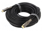 Cable | micro HDMI plug,both sides | PVC | HDMI 2.0,optical | 40m