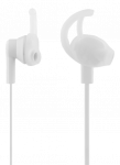STREETZ Stay-in-ear headphones with microphone, media / answer button, 3.5 mm, white HL-W101
