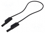 Test lead | 32A | banana plug 4mm,both sides | Urated: 1kV | Len: 0.5m