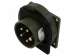 Connector: AC supply 3-phase | socket | male | 16A | 400VAC | IEC 60309