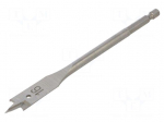 Drill bit | for wood,feather | &Oslash;: 16mm | L: 152mm | Holder: E6,3mm | 1/4"