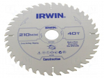 Circular saw | &Oslash;: 210mm | Teeth: 40 | wood | Holder: assembly hole | 30mm