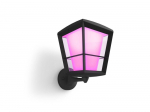 Philips Hue Econic Hue baltie + krāsainie toņi EU up sienas lampa laterna melns 915005732101 8718696170571