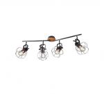Trio-Lighting Madras 4xE27 antique silver virziena gaismeklis