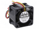 Fan: DC | axial | 24VDC | 40x40x28mm | 19.2m3/h | 37dBA | ball | 8700rpm
