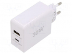 Power supply: switching | mains,plug-in | 5VDC, | 30W | 82.3% | white