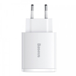 Baseus Compact wall charger PD /30W / 1x USB-C /2x USB