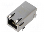Connector: RJ45 | socket | PIN: 8 | Cat: 5e | shielded,with LED | 8p8c